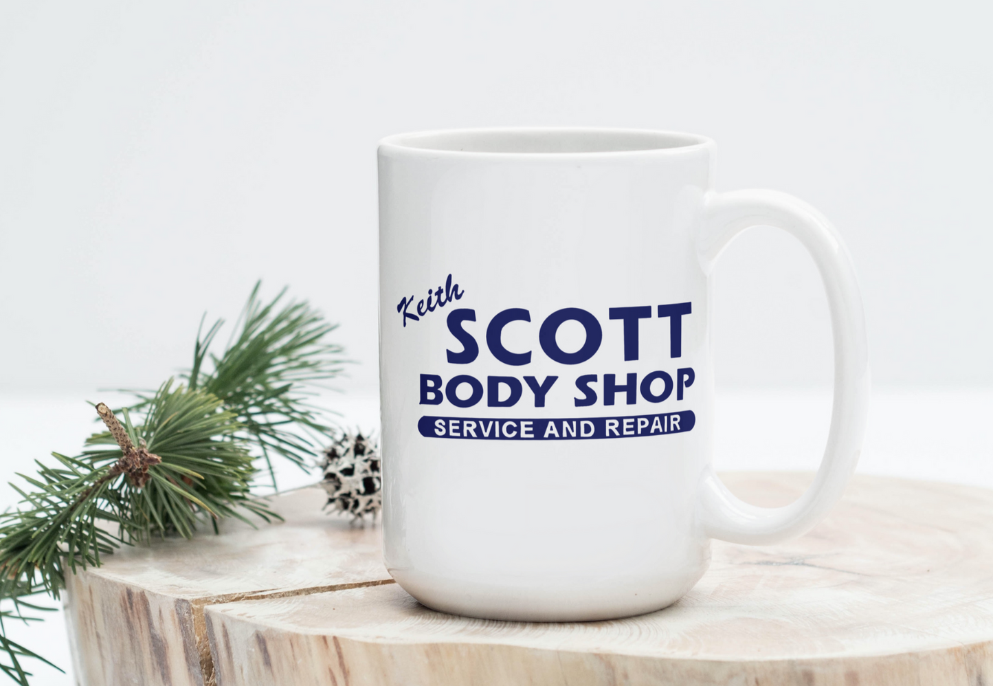 KEITH SCOTT BODY SHOP MUG