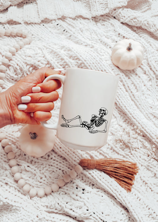 CHILLIN' SKELETON MUG