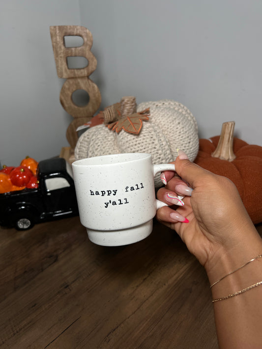 HAPPY FALL Y'ALL MUG