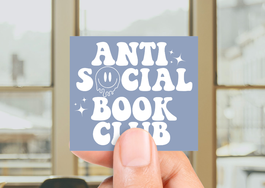 ANTI SOCIAL BOOK CLUB STICKER