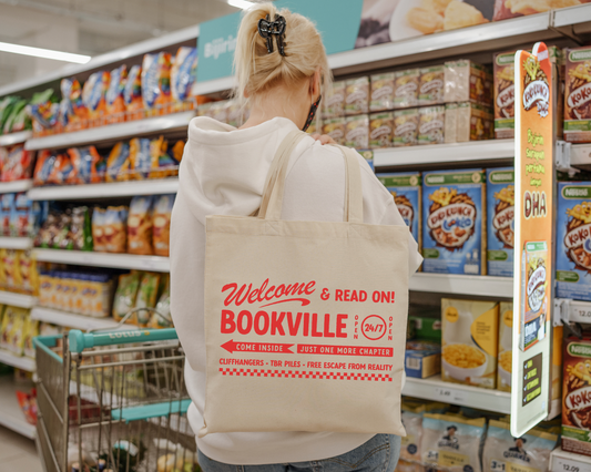 WELCOME TO BOOKVILLE TOTE BAG