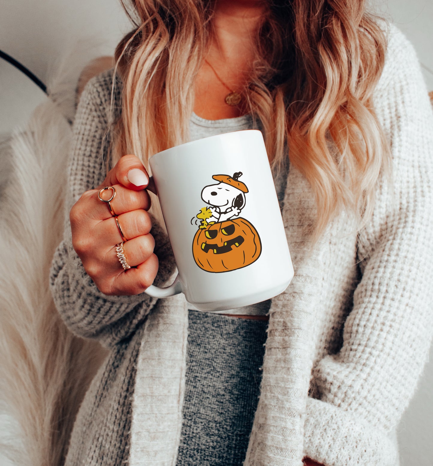 SNOOPY PUMPKIN MUG