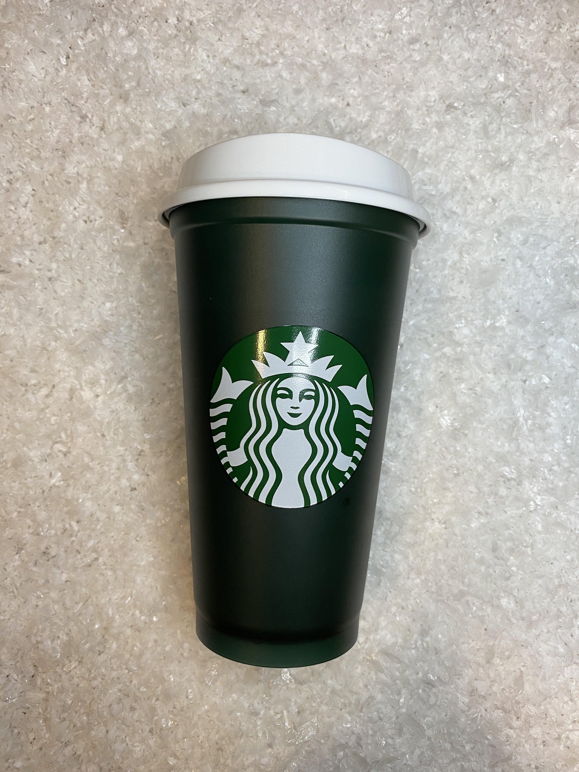 Limited Edition Personalized Name Forest Green Colour Changing Hot Cup. Custom Starbucks Hot and Cold cups. Choose from over 100 designs and colour combinations or customize your own. Toronto, ON, Canada. Ship Worldwide.