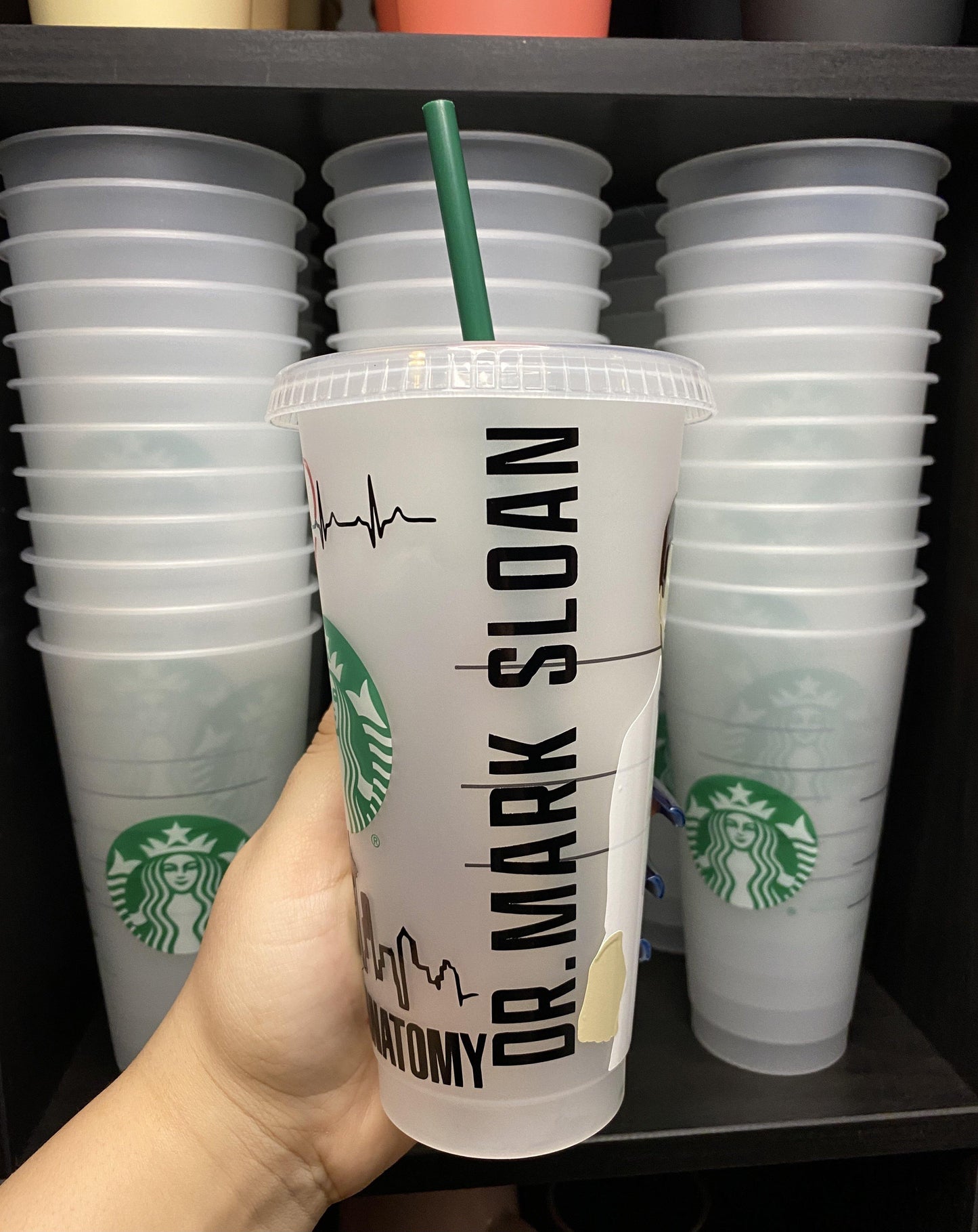 Mark Sloan McSteamy, Grey's Anatomy | It's A Beautiful Day to Save Lives Starbucks Frosted Cup. Custom Starbucks Hot and Cold cups. Choose from over 100 designs and colour combinations or customize your own. Toronto, ON, Canada. Ship Worldwide.