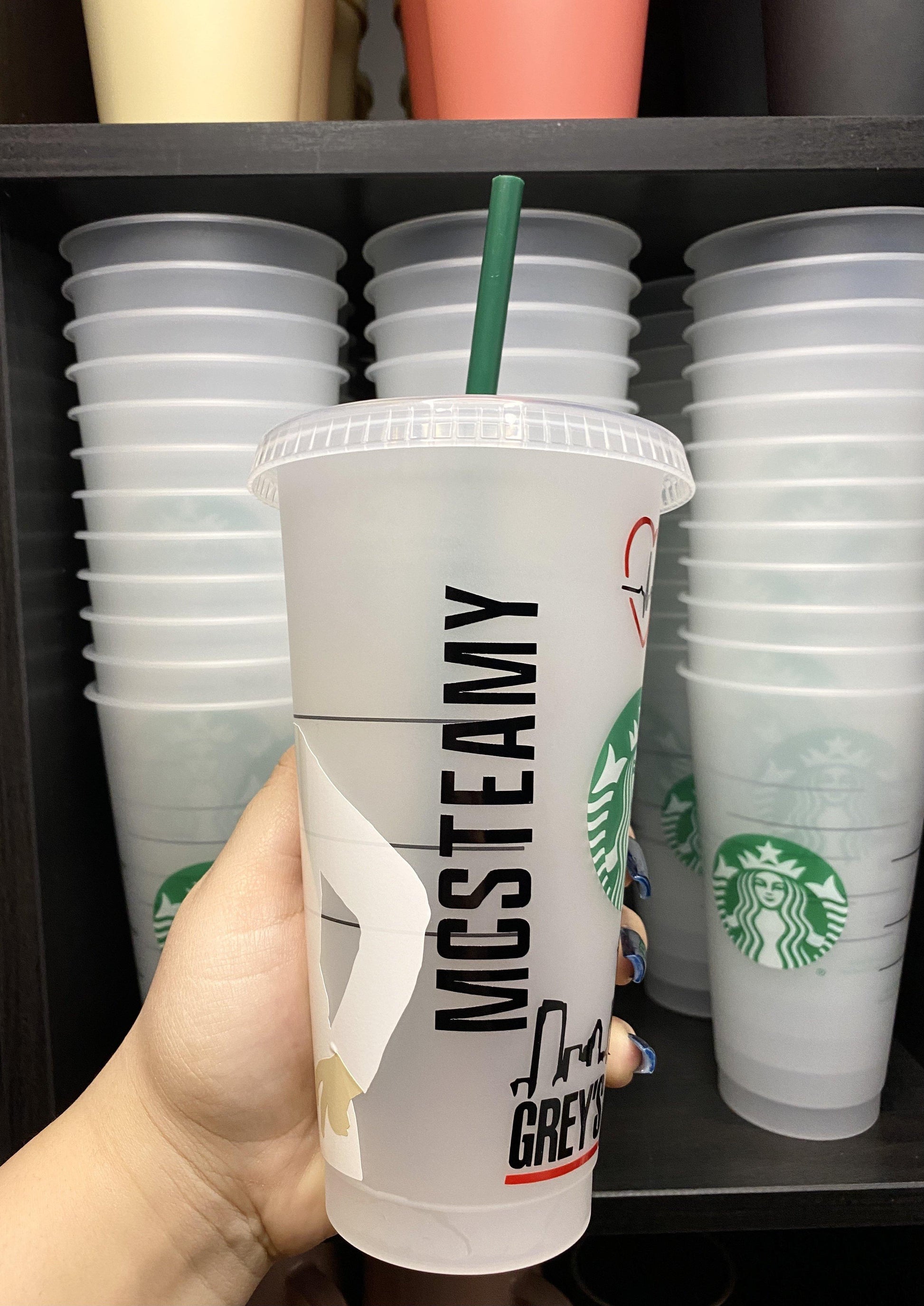 Mark Sloan McSteamy, Grey's Anatomy | It's A Beautiful Day to Save Lives Starbucks Frosted Cup. Custom Starbucks Hot and Cold cups. Choose from over 100 designs and colour combinations or customize your own. Toronto, ON, Canada. Ship Worldwide.