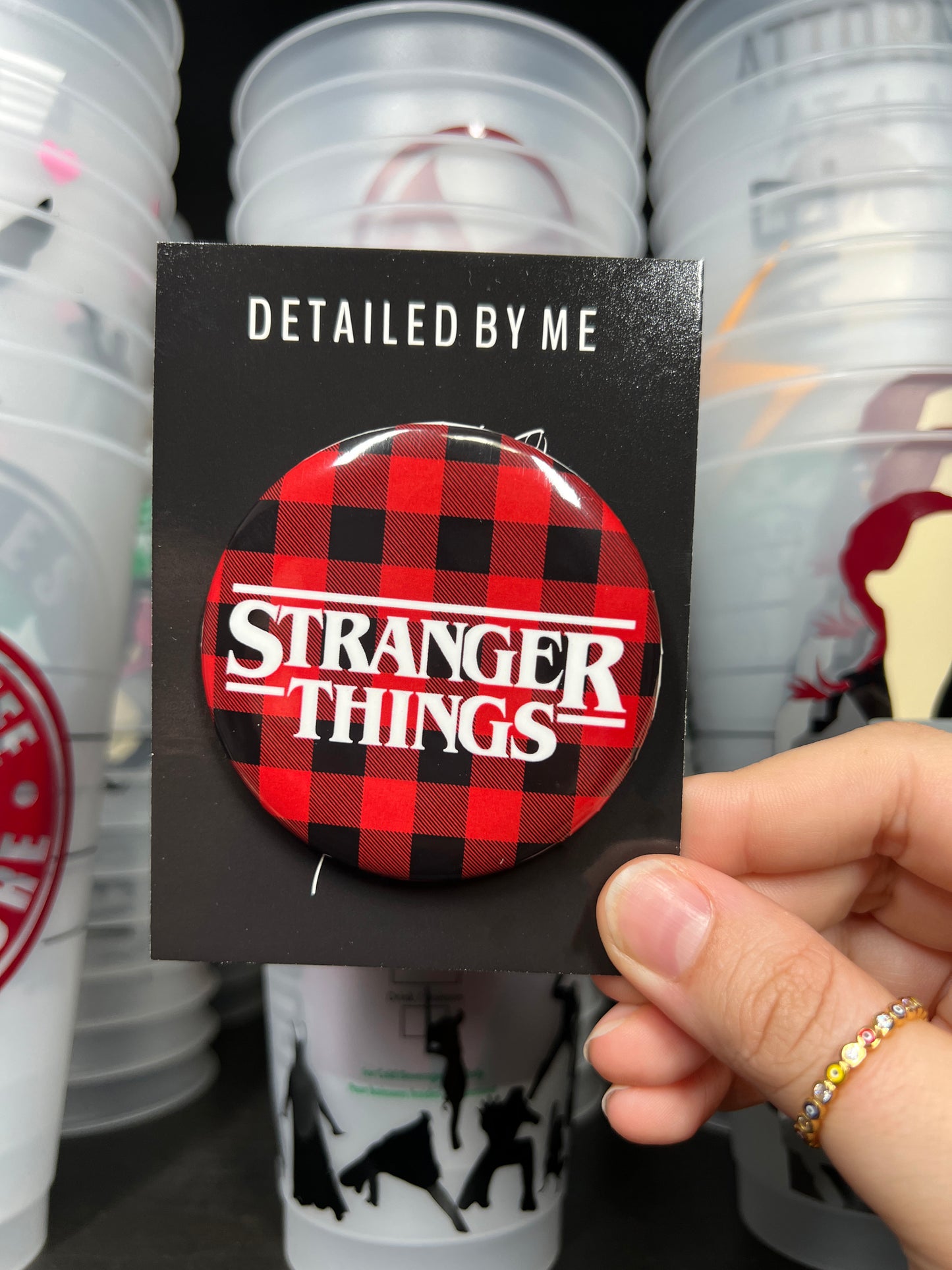 STRANGER CHRISTMAS BUTTON PIN