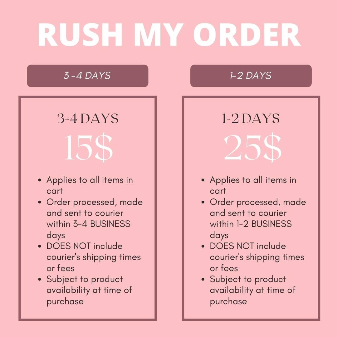 Rush My Order - Detailed By Me Inc.