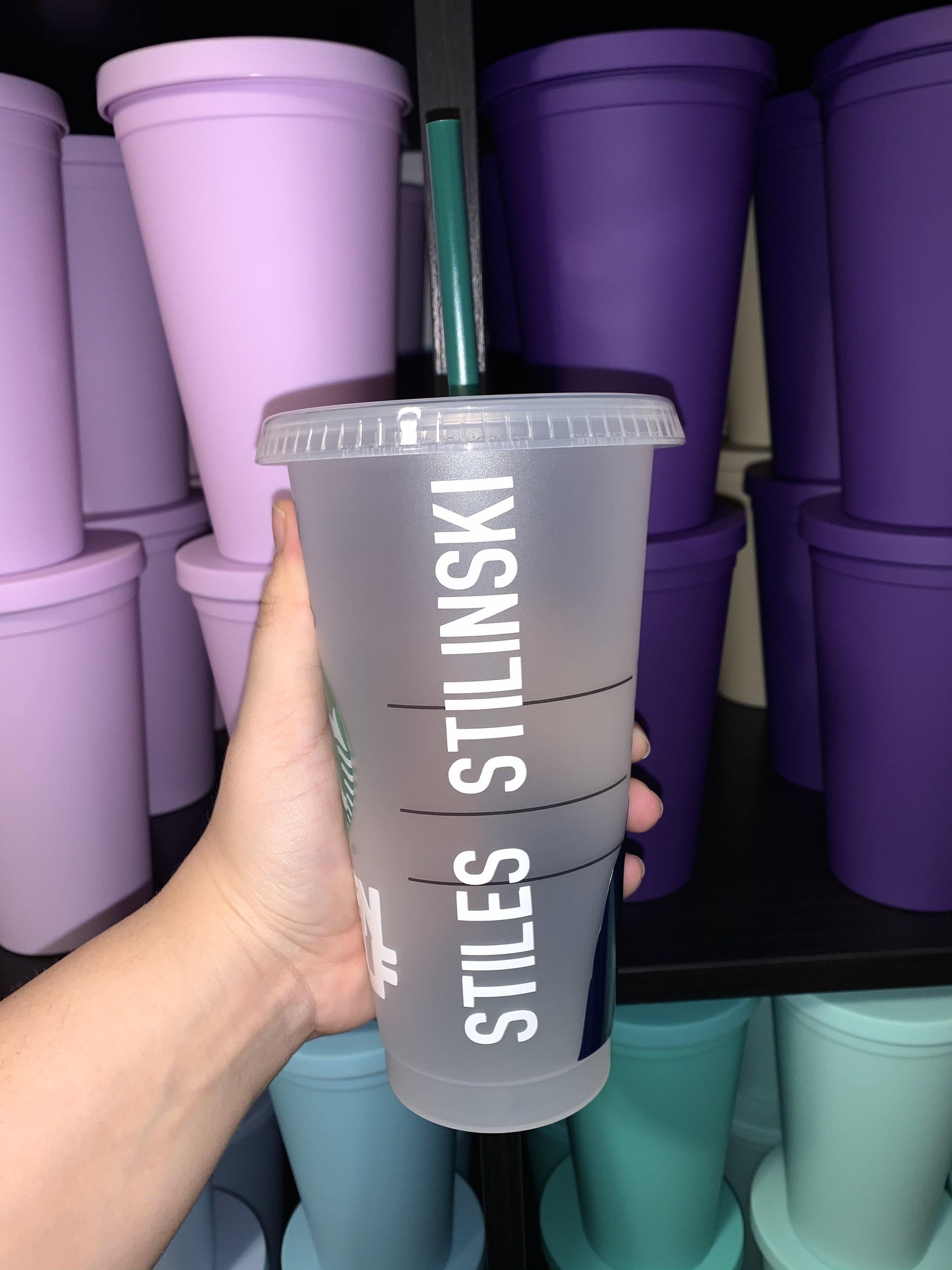 Teen Wolf Stiles Stilinski Starbucks Frosted Cup. Custom Starbucks Hot and Cold cups. Choose from over 100 designs and colour combinations or customize your own. Toronto, ON, Canada. Ship Worldwide. TV Shows. Dylan O'Brien.